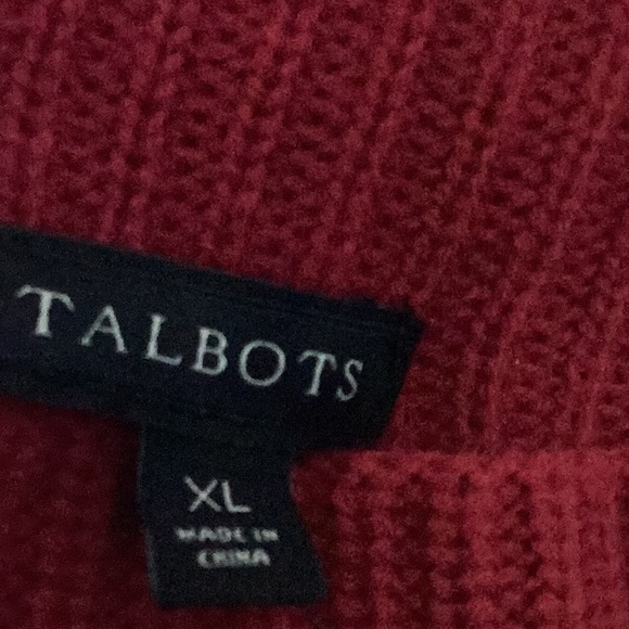 Gorgeous, never worn sweater!  Beautiful BRGHT  red! - Picture 4 of 7